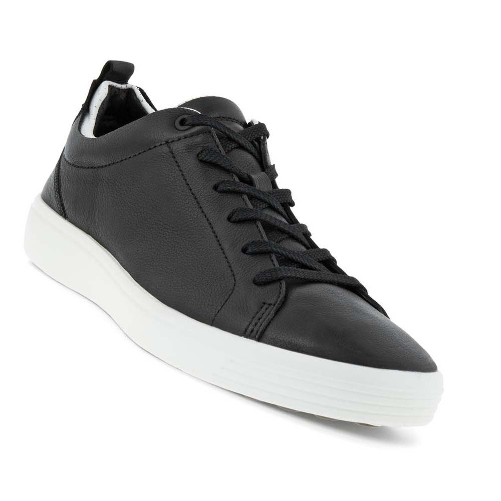 Ecco Soft 7 Craze Joggesko Herre Svarte Hvite | NO 631YXF